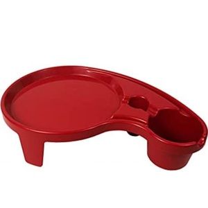 The Original Party Pal, All-In-One Food Tray, Dark Red